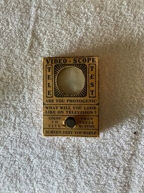 EUC Vintage 1940's Video-Scope Tele Test Novelty Toy